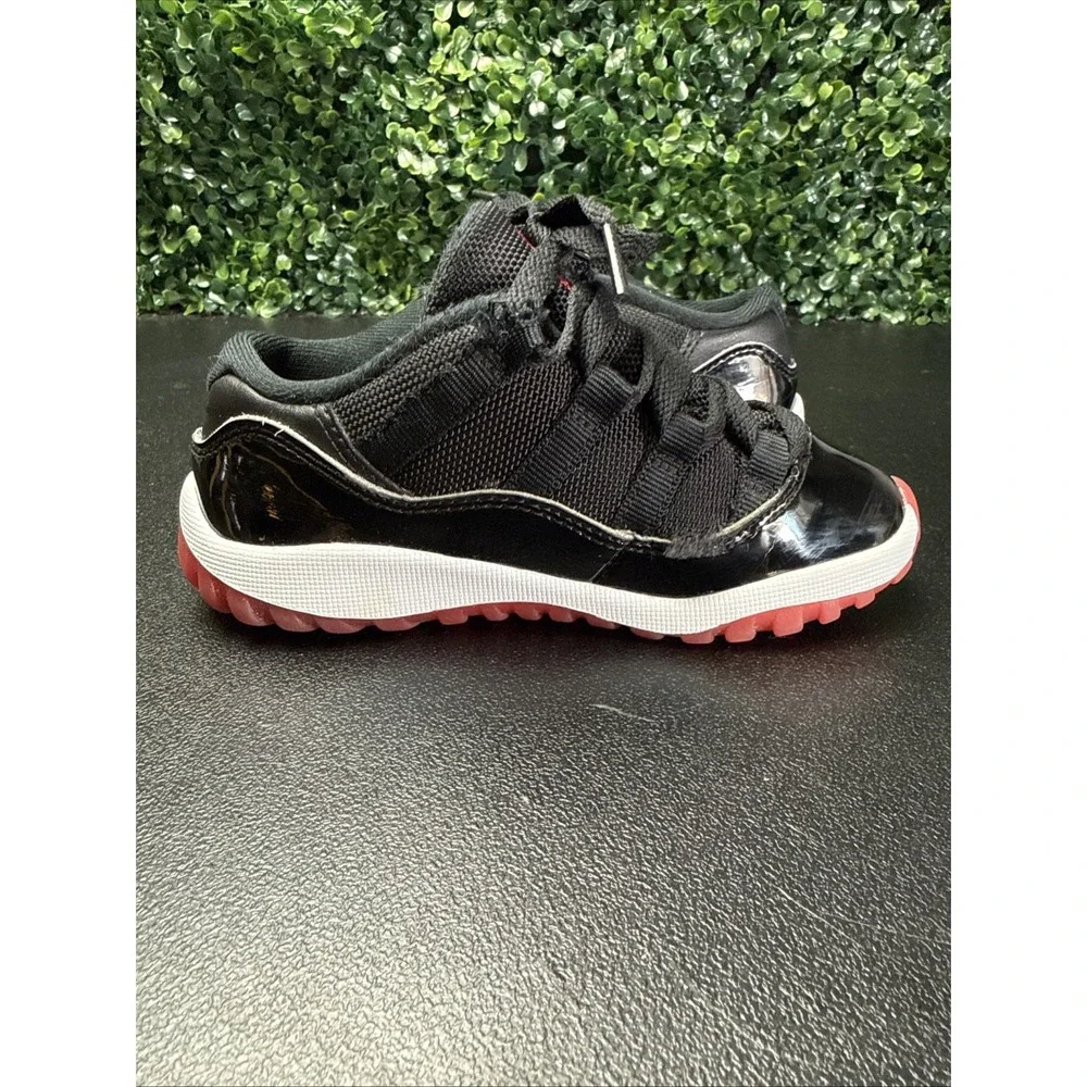 Nike Air Jordan 11 Retro Low Bred Toddler 10C Black Red FV5120-006